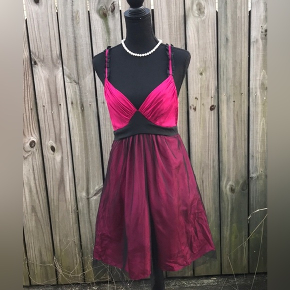 Arden B. Pink & Black Tulle Party Dress - Size M - Picture 1 of 5